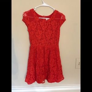 Gorgeous XS Red Lace dress